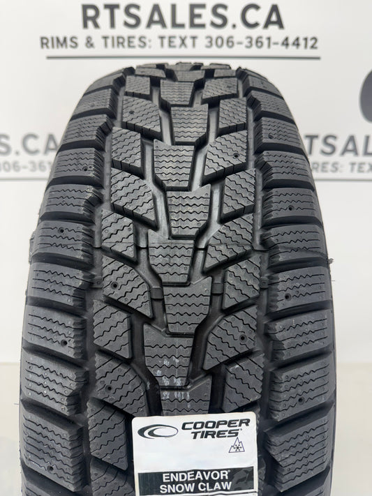185/65R15 Cooper Endeavor Snow Claw Studdable Winter Tires