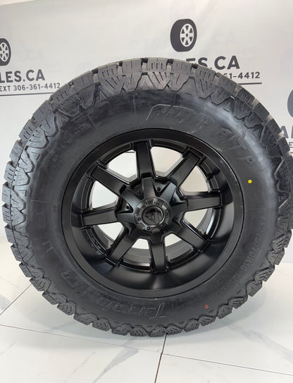 AMP Pro Tires on 18 inch Fuel Maverick Rims 8x180 - MULTIPLE SIZES