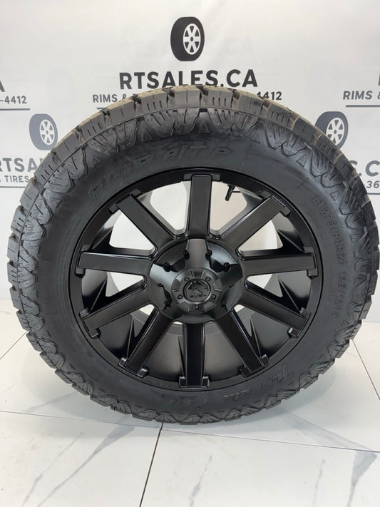AMP PRO tires 20 inch Fuel Contra rims 8x180 - MULTIPLE SIZES