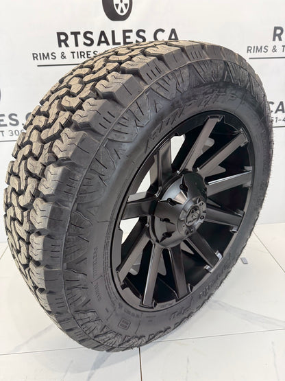 AMP PRO tires 20 inch Fuel Contra rims 8x180 - MULTIPLE SIZES