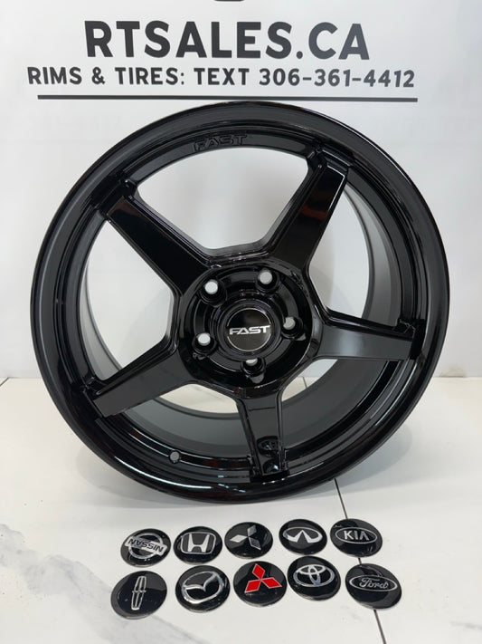17x7 Fast Flair Rims 5x114.3