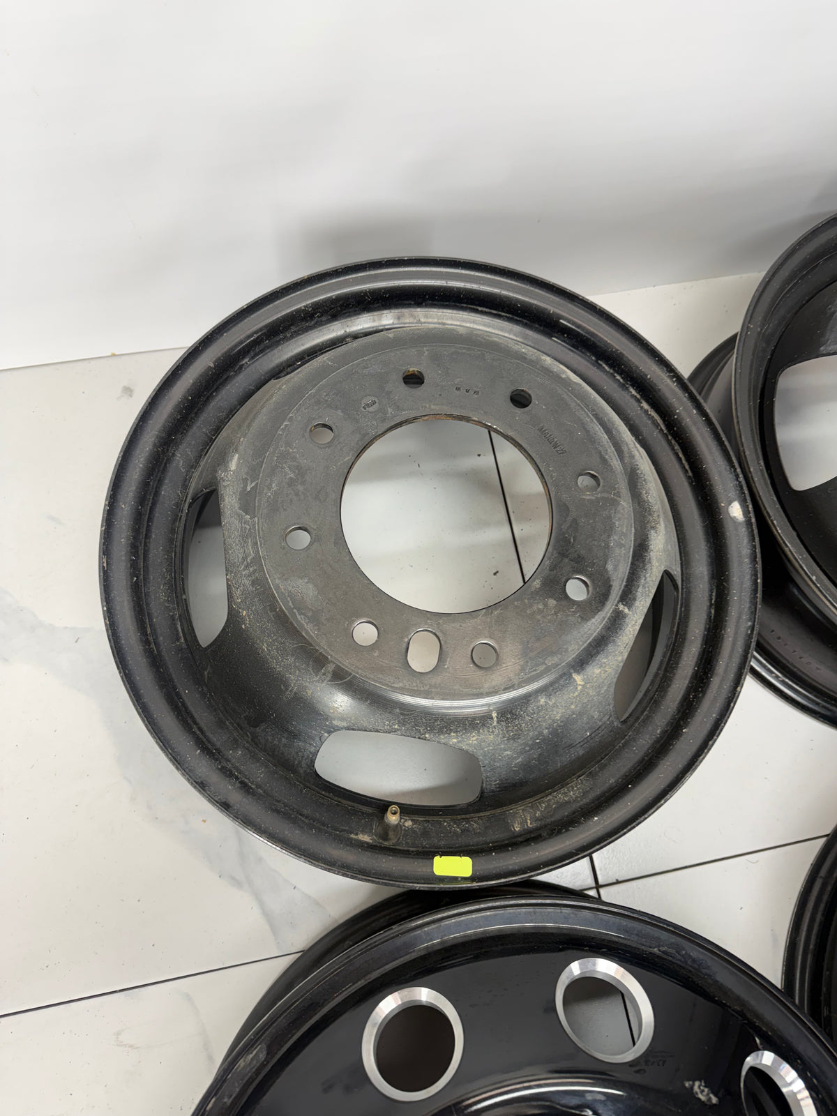 17x6 Ram 3500 Dually Factory OEM Gloss Black Rims 8x200 (Set of 6 – Light Use)