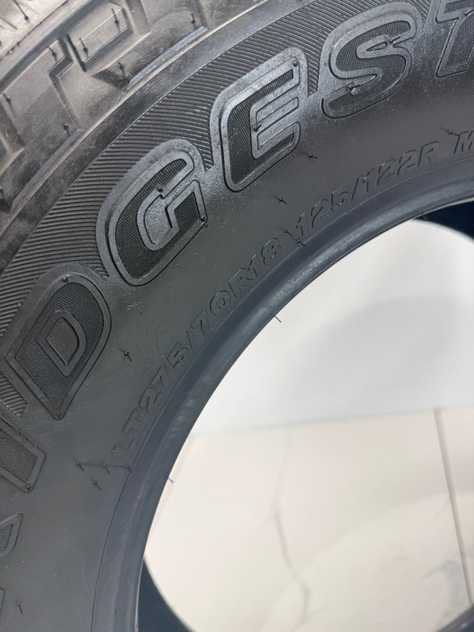 LT 275/70/18 Bridgestone A/T All-Season tires E