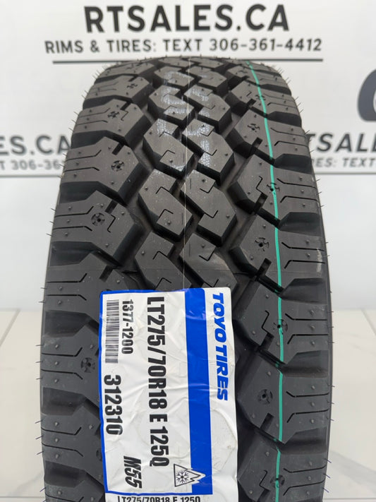 LT 275/70/18 Toyo M55 E All Weather Tires Studabble