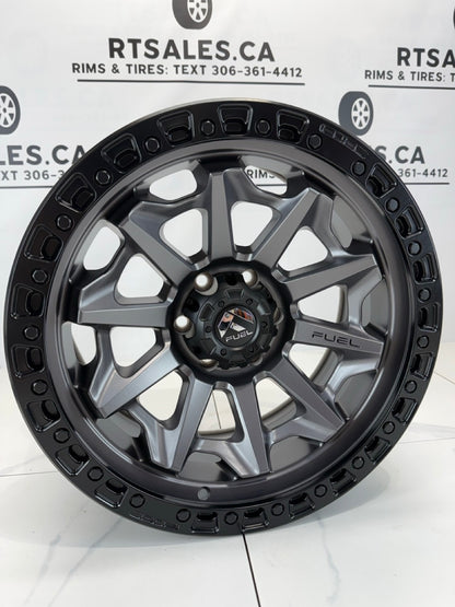 17x9 Fuel Covert Rims 6x139.7 Gunmetal