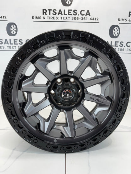 17x9 Fuel Covert Rims 6x139.7 Gunmetal