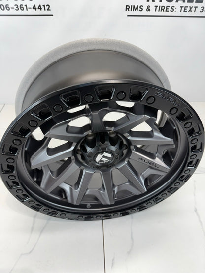17x9 Fuel Covert Rims 6x139.7 Gunmetal