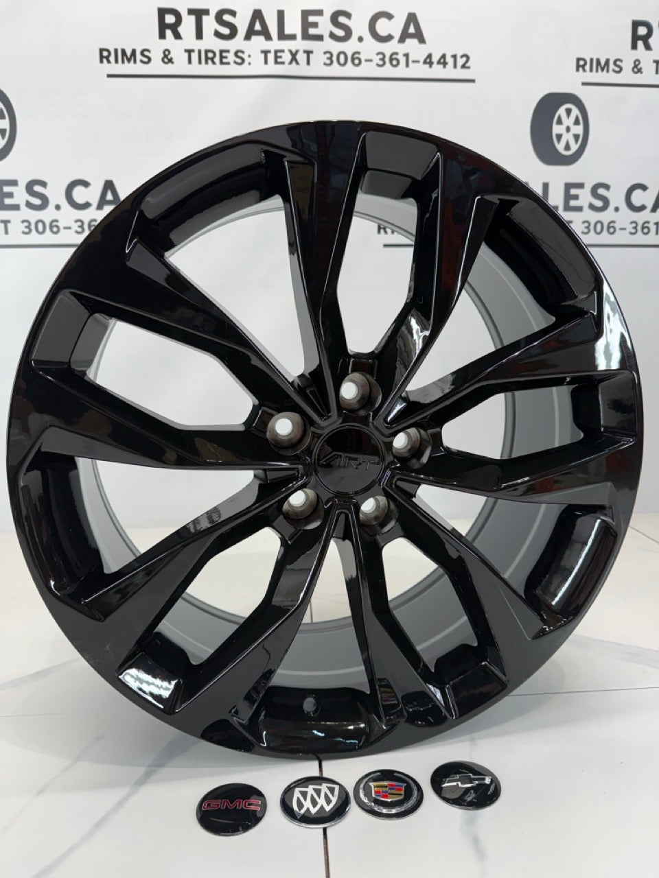 5x115 Black RT Rims - 17", 18", or 19"