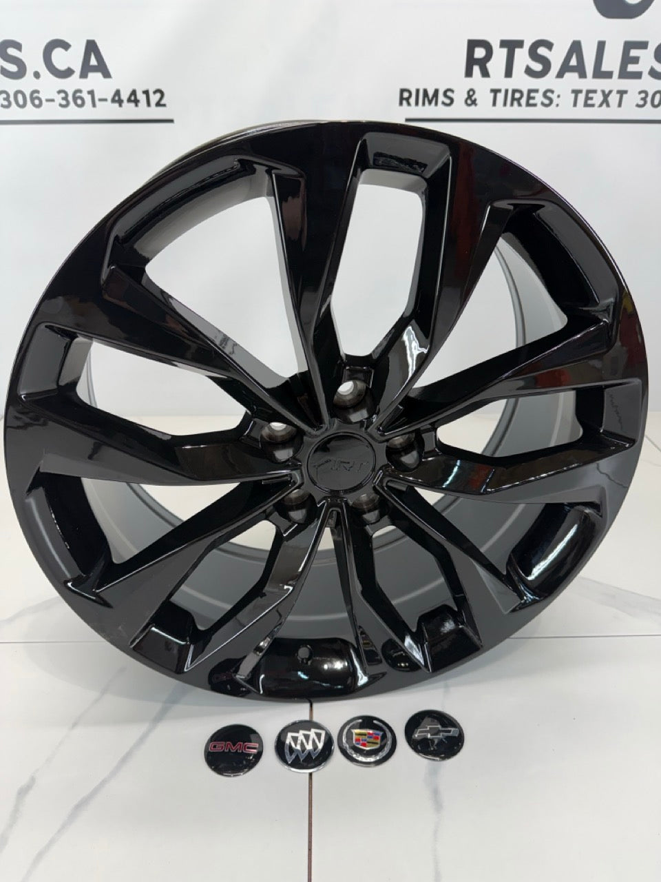 5x115 Black RT Rims - 17", 18", or 19"