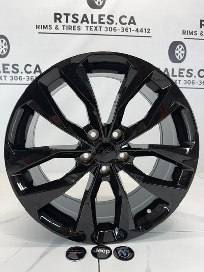 18x8 Black Multi-fit Rims 5x127
