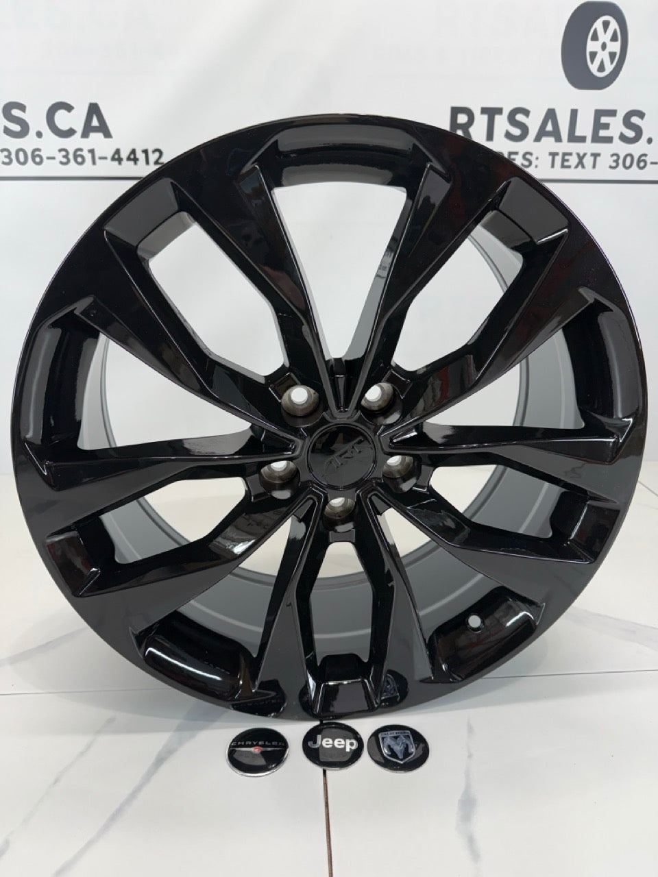 18x8 Black Multi-fit Rims 5x127