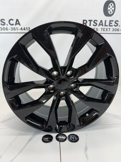 18x8 Black Multi-fit Rims 5x127
