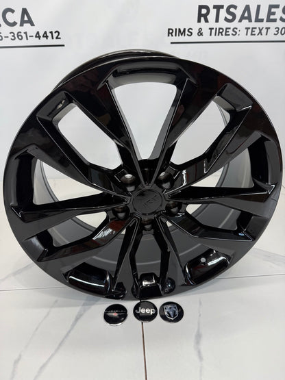 18x8 Black Multi-fit Rims 5x127