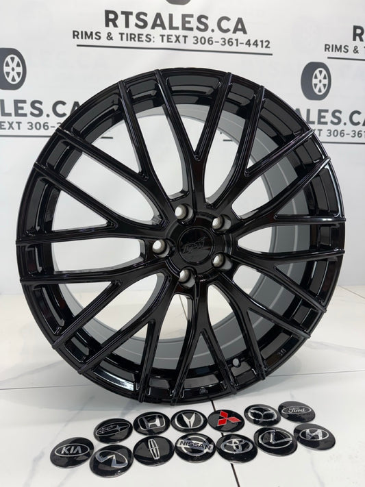 18x8 Dai Rims 5x114.3 Gloss Black