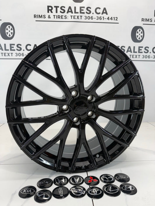 5x114.3 Dai Rims Gloss Black - 17", 18", & 19"