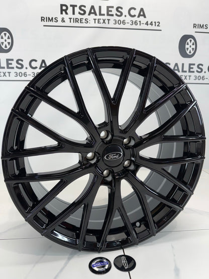 19x8 Dai Rims 5x108 Gloss Black