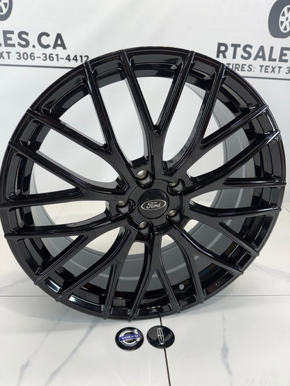 19x8 Dai Rims 5x108 Gloss Black