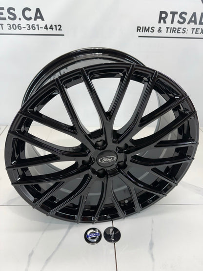 19x8 Dai Rims 5x108 Gloss Black