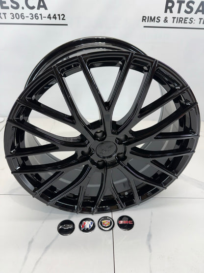 17x7 Dai Rims 5x115 Gloss Black