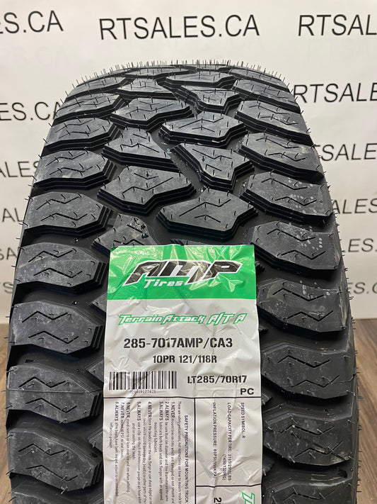 LT 285/70/17 Amp TERRAIN ATTACK A/T E All Weather Tires