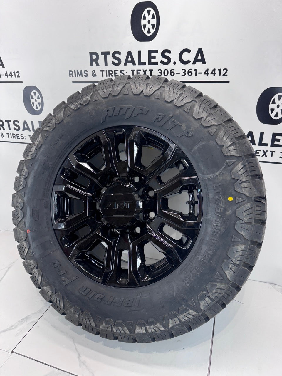275/70/18 Amp tires Rims 8x180. GMC Chevy 2500 3500