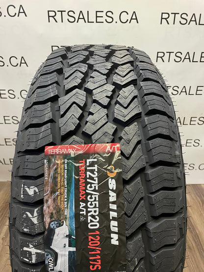 LT 275/55/20 Sailun TERRAMAX 3PMS A/T E All Weather Tires - R&T Sales 