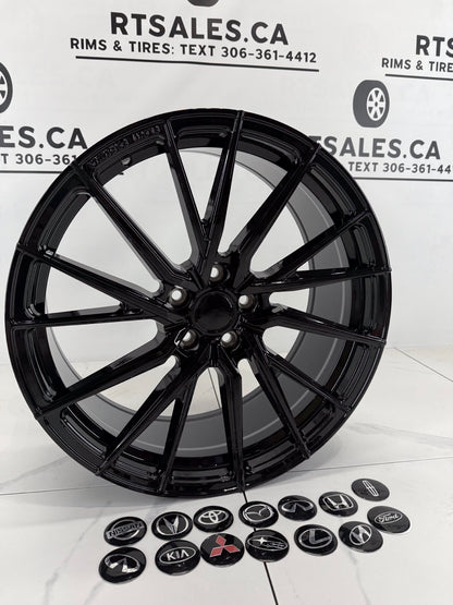 20X8.5 RUF67 Rims 5x114.3 Gloss Black
