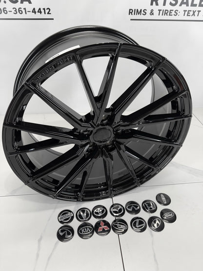 20X8.5 RUF67 Rims 5x114.3 Gloss Black