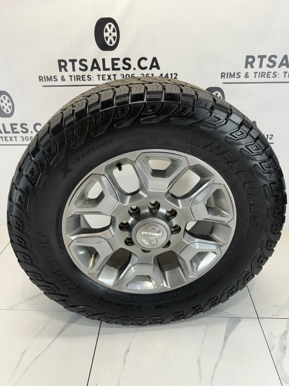 LT 35x12.5x20 Hercules Tires on 20" Rims 8x165 (Used)