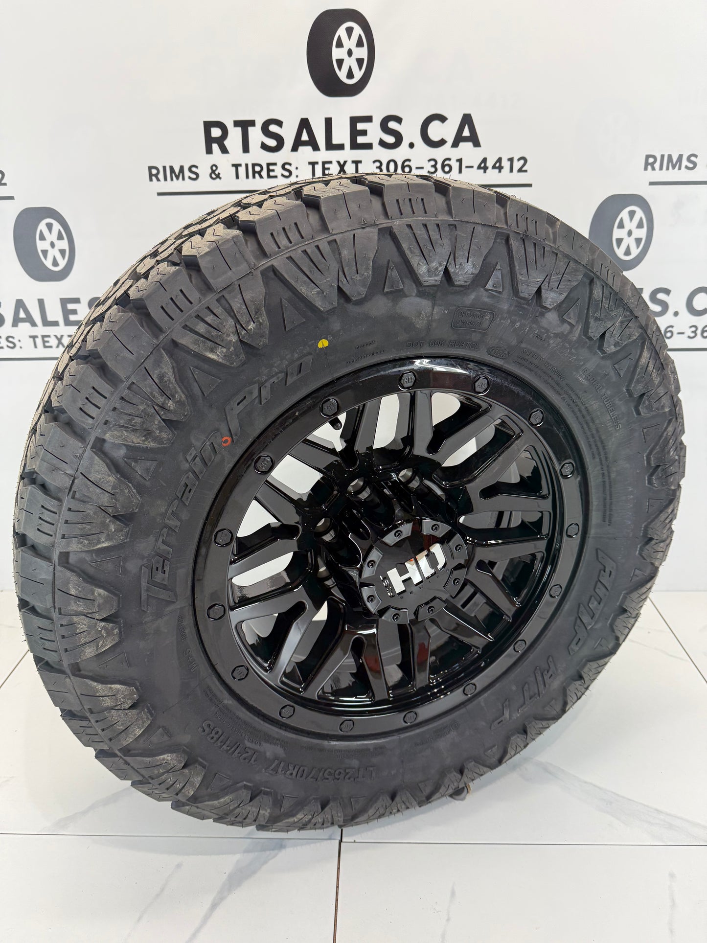 17" LT AMP All Terrain Tires on Rims 8x180 - Multiple Sizes