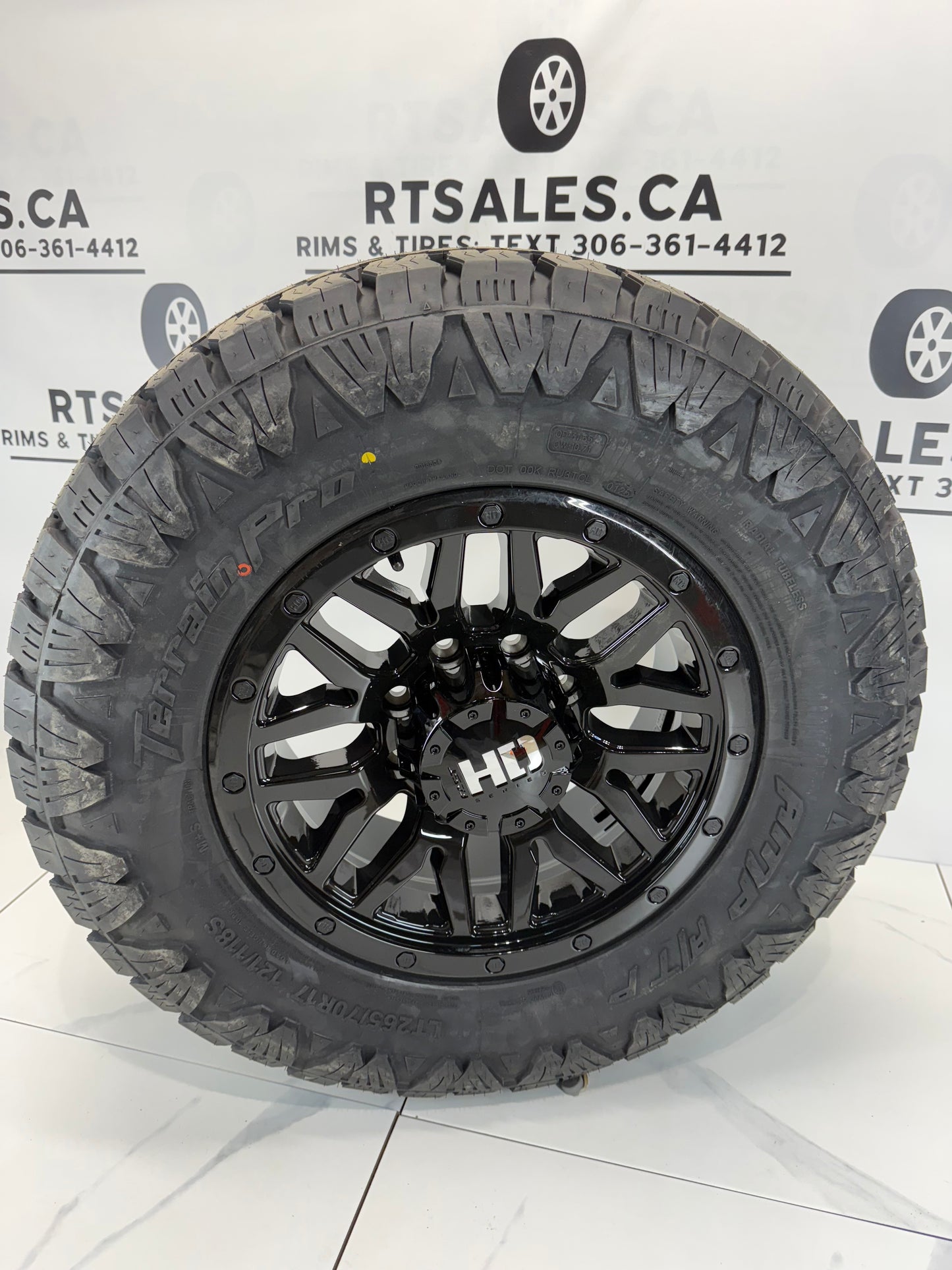 17" LT AMP All Terrain Tires on Rims 8x180 - Multiple Sizes