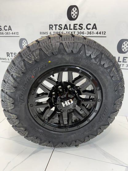 17" LT AMP All Terrain Tires on Rims 8x180 - Multiple Sizes
