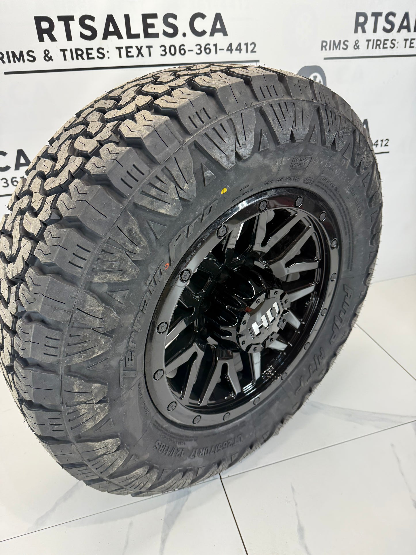 17" LT AMP All Terrain Tires on Rims 8x180 - Multiple Sizes