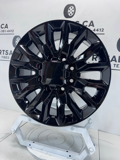 20x8.5 GMC CHEVY Replica Rims 8x180 2500 3500 Gloss Black