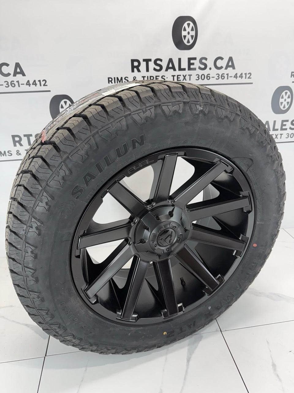 Sailun Tires on 20 inch Fuel Contra Rims 6x135/139 - MULTIPLE SIZES