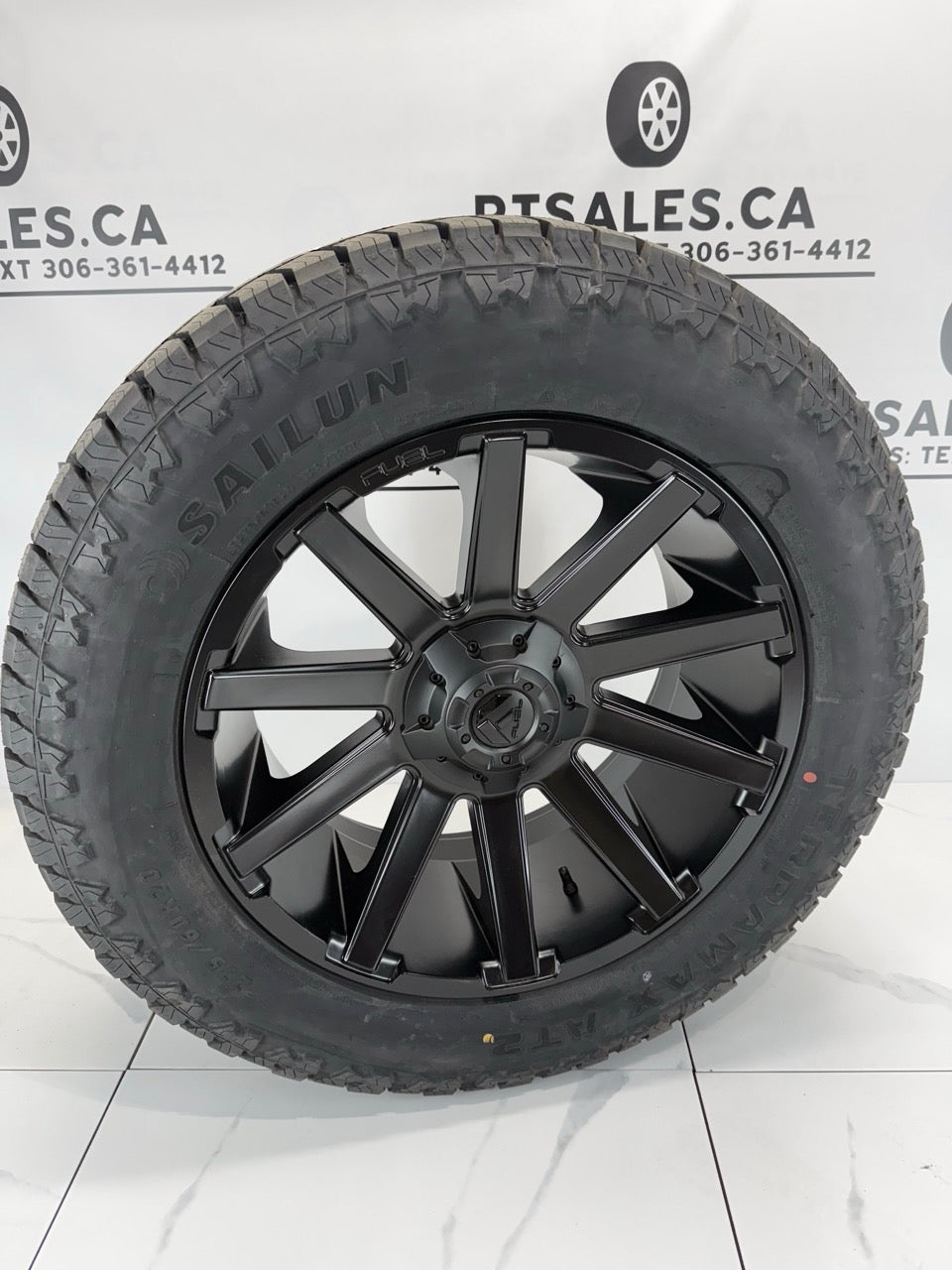 Sailun Tires on 20 inch Fuel Contra Rims 6x135/139 - MULTIPLE SIZES