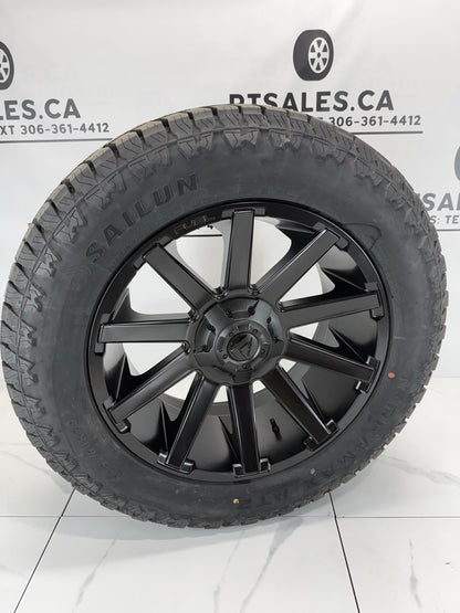 Sailun Tires on 20 inch Fuel Contra Rims 6x135/139 - MULTIPLE SIZES