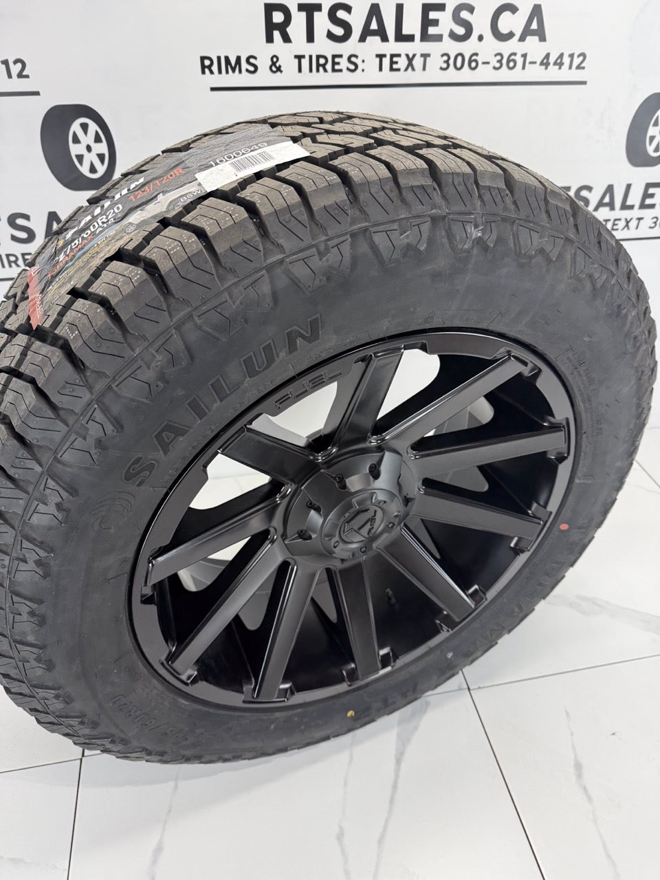 Sailun Tires on 20 inch Fuel Contra Rims 6x135/139 - MULTIPLE SIZES