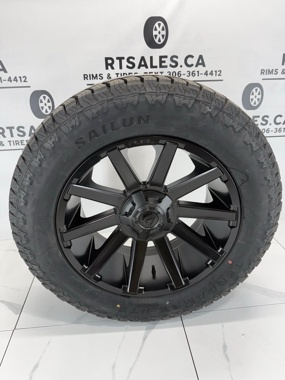 Sailun Tires on 20 inch Fuel Contra Rims 6x135/139 - MULTIPLE SIZES
