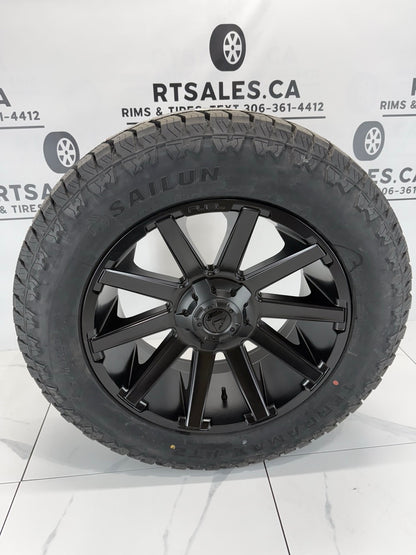 Sailun Tires on 20 inch Fuel Contra Rims 6x135/139 - MULTIPLE SIZES