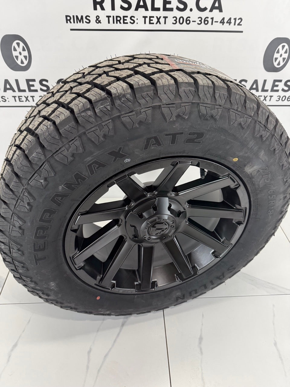 Sailun Terramax AT2 All Weather Tires on 18" Fuel Contra Rims 6x135/139 - R&T Sales