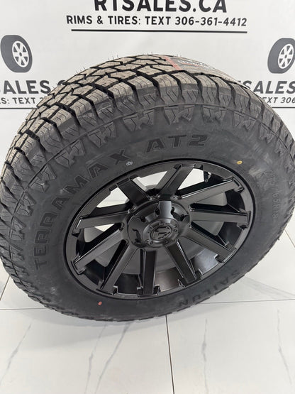 Sailun Terramax AT2 All Weather Tires on 18" Fuel Contra Rims 6x135/139 - R&T Sales