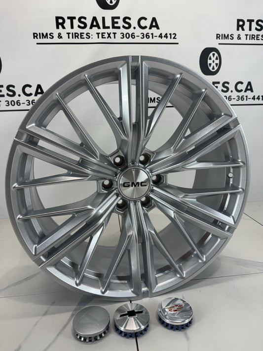22x9.5 Replica PR227 Rims 6x139.7 Gloss Silver