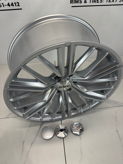 22x9.5 Replica PR227 Rims 6x139.7 Gloss Silver