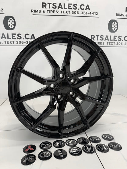 18x8 Conceptor Rims 5x114.3 Gloss Black