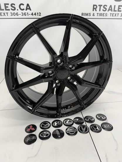 18x8 Conceptor Rims 5x114.3 Gloss Black