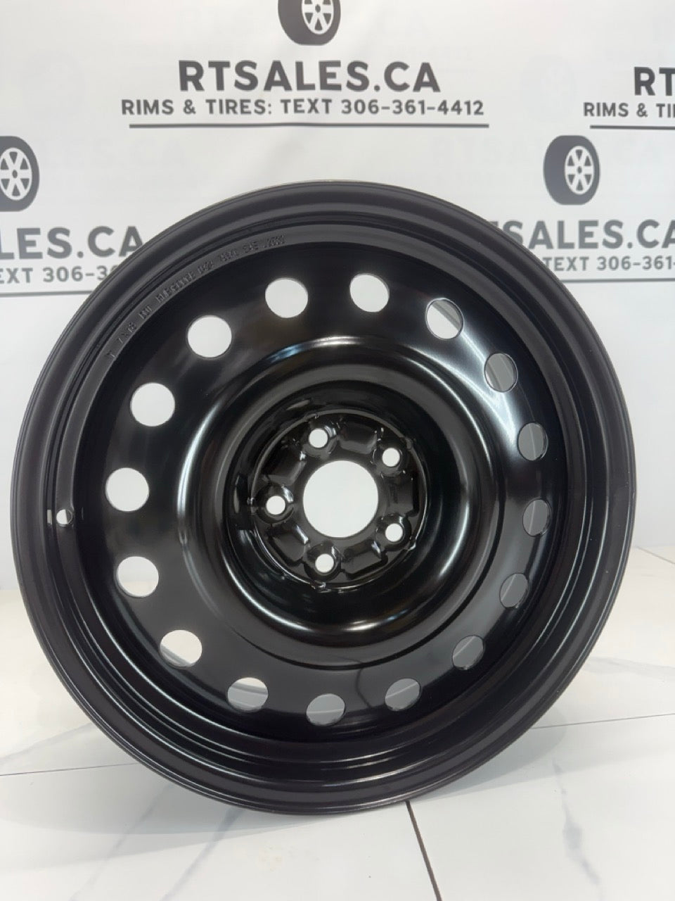 Black steel wheel - R&T Sales