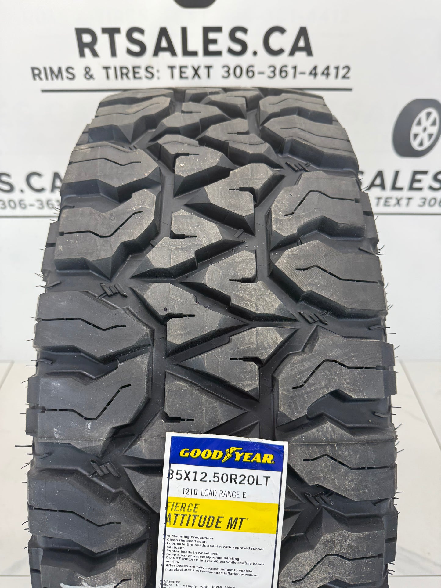 LT 35x12.5x20 Goodyear FIERCE ATTITUDE MT E