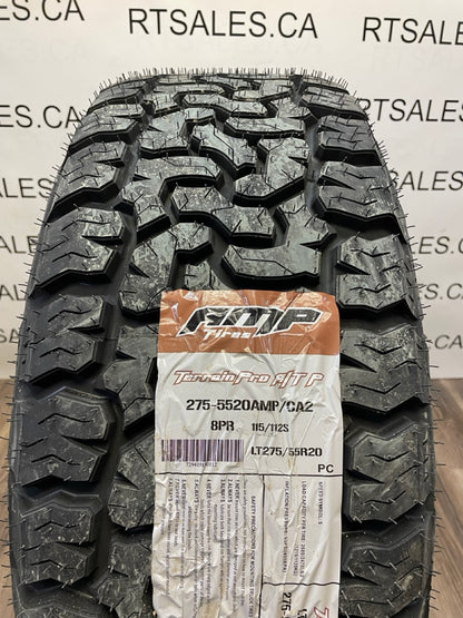 275/55/20 AMP ALL Season tires  Fuel 6x135/139 GM RAM FORD