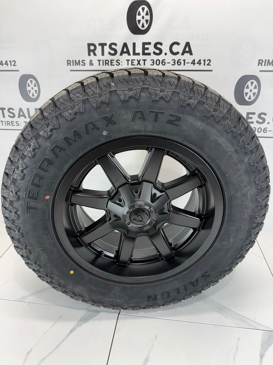 18" Sailun All weather tires Fuel Maverick rims 5x150 5x139